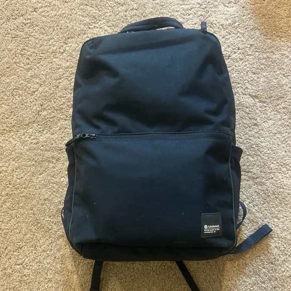 Lululemon Athletica Black Backpack Classic Minimalist Design - Picture 1 of 1
